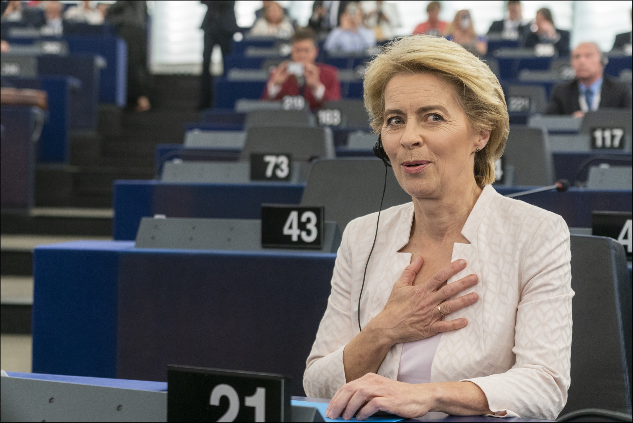 Parliament elects Ursula von der Leyen as first female Commission President in 2019