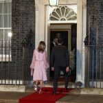 Prime Minister Pedro Sánchez and his wife Begoña Gómez Fernández arrived at 10 Downing Street to attend a meeting organised by UK Prime Minister Boris Johnson - Attribution: Ministry of the Presidency. Government of Spain