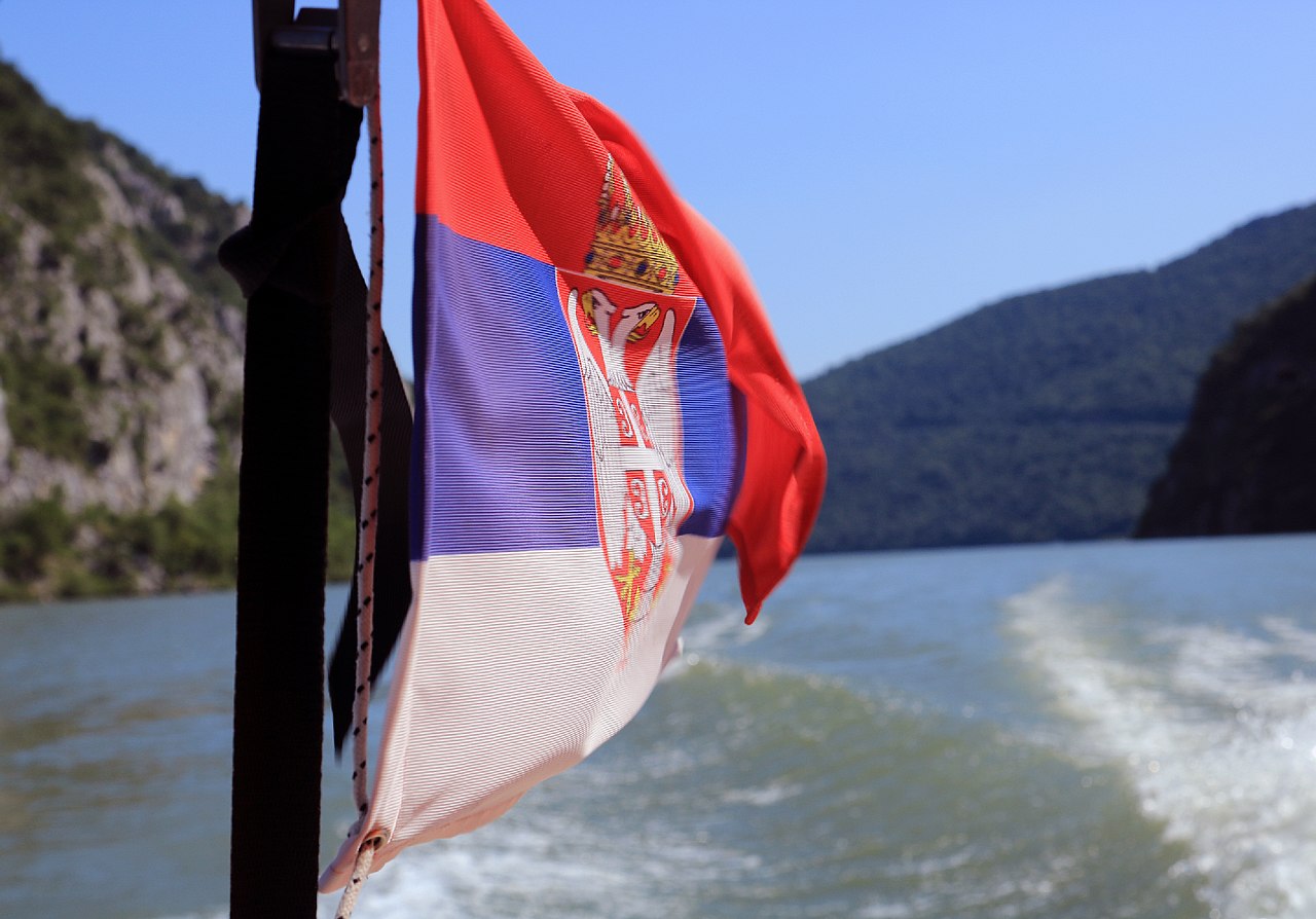 "Flag of Serbia", via Wikimedia Commons, CC BY-SA 3.0.